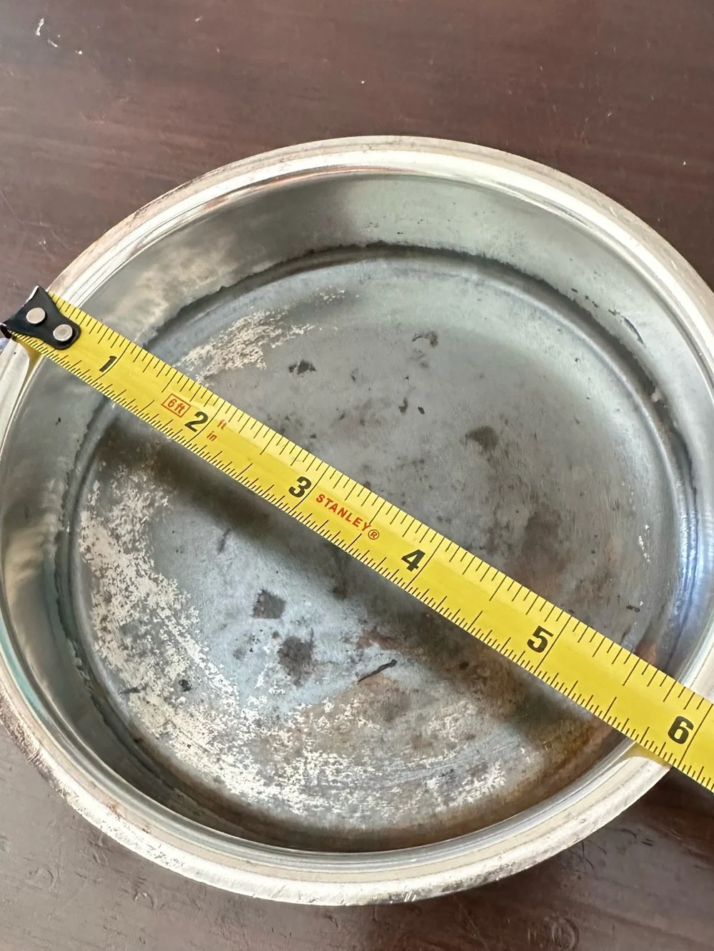 Vintage Silver Plated Crumb Catcher Wooden Handle